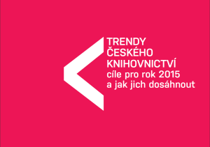 Titulní list brožury Trendy českého knihovnictví 